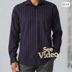 👛 (ANY 2/$30) PRONTO-UOMO Slim Fit Long Sleeved Cotton Button Down Shirt. VIDEO